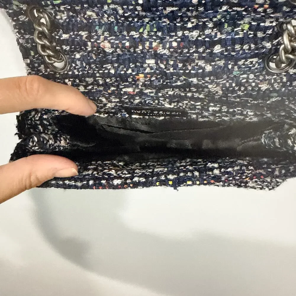 Kurt Geiger London Mini Kensington Tweed Crossbody Bag NWOT